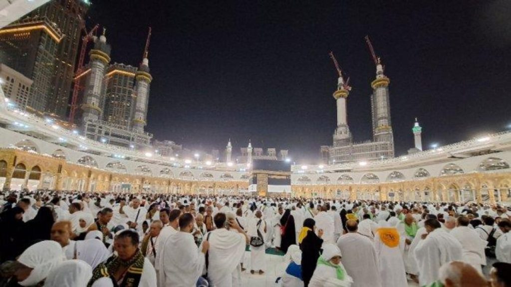 Situasi Masjdil Harram menjelan puncak ibadah haji